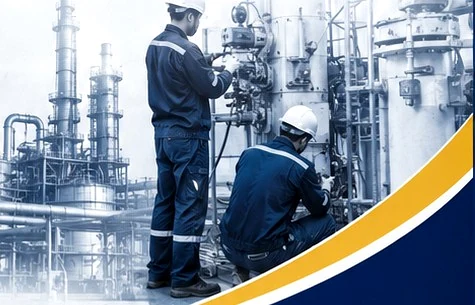 Industrial plant maintenance team